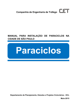 Manual para instala&ccedil;&atilde;o de paraciclos em SP
