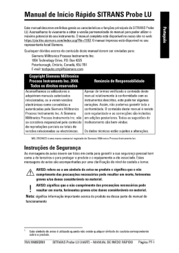 Este manual descreve em linhas gerais as caracteristicas e