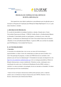PROGRAMA DE COOPERA&Ccedil;&Atilde;O PARA OBTEN&Ccedil;&Atilde;O DE