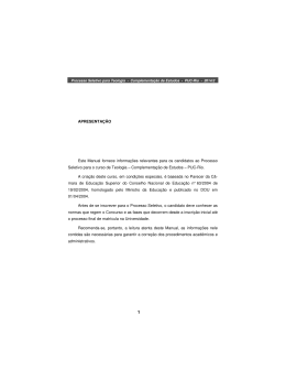 APRESENTA&Ccedil;&Atilde;O Este Manual fornece informa&ccedil;&otilde;es - PUC-Rio