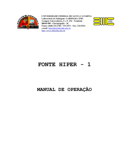 Este manual tem por objetivo descrever as - Labsolda