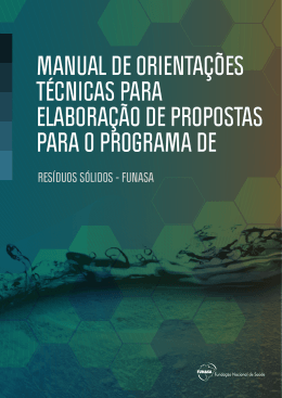 MANUAL DE ORIENTA&Ccedil;&Otilde;ES T&Eacute;CNICAS PARA