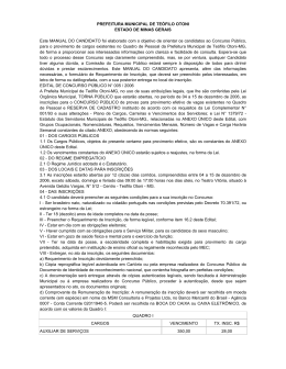 PREFEITURA MUNICIPAL DE TE&Oacute;FILO OTONI ESTADO