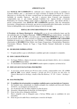 1 APRESENTAÇÃO Este MANUAL DO
