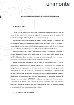 1. APRESENTA&Ccedil;&Atilde;O Este manual disciplina as