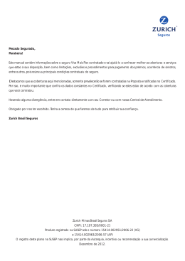 Este manual cont&eacute;m informa&ccedil;&otilde;es sobre o seguro