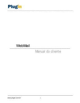 WebMail Manual do cliente - Painel de Controle Plug In