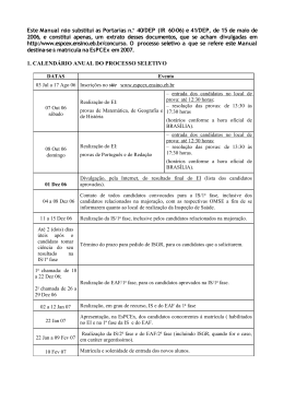 Este Manual n&atilde;o substitui as Portarias n.&ordm; 40/DEP (IR