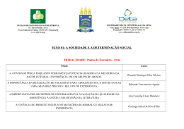 EIXO 01: A SOCIEDADE E A DETERMINA&Ccedil;&Atilde;O