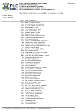 PONTIF&Iacute;CIA UNIVERSIDADE CAT&Oacute;LICA DE GOI&Aacute;S