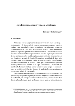 Estudos missioneiros : temas e abordagens / Erneldo