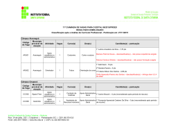 resultado homologado da 1&ordf; etapa