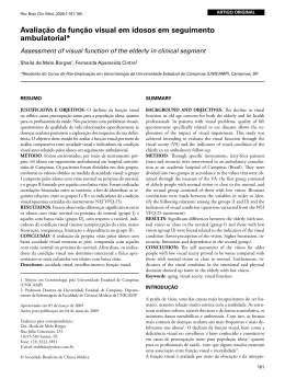 Avaliação da função visual em idosos em seguimento ambulatorial*