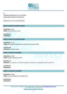 respostas aos recursos (gabaritos)