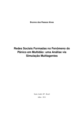 Redes Sociais Formadas no Fenômeno do Pânico em Multidão