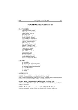 Departamento de Economia - DEE