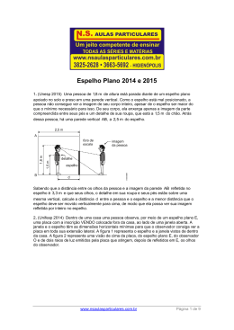 Espelho Plano 2014 e 2015