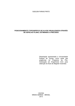 posicionamento topogr&aacute;fico de alvos visualizados - Locus