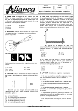 Termologia www.aliancaprevestibular.com Sidnei Stutz 2 &Oacute;ptica