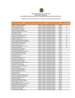 Deferidos e Classifica&ccedil;&atilde;o