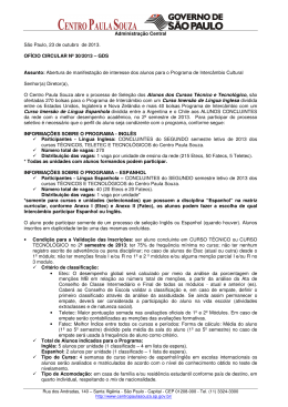 ofício circular nº 30/2013 - escola técnica lauro gomes