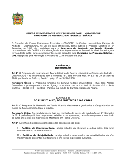 Edital 2015 - Uniandrade