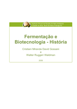 Fermenta&ccedil;&atilde;o e Biotecnologia - Hist&oacute;ria