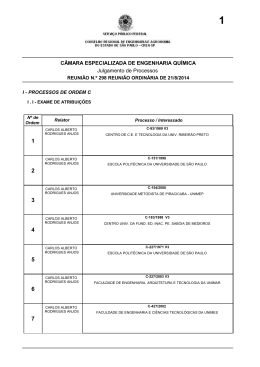 SESSÃO ORDINÁRIA nº 298 (21/08/2014) (Arquivo em - Crea-SP