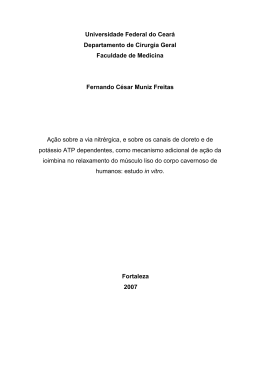 Universidade Federal do Ceará Departamento de Cirurgia Geral