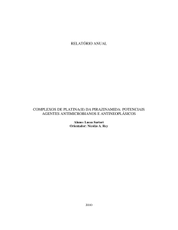 potenciais agentes antimicrobianos e antineopl&aacute;sicos - PUC-Rio