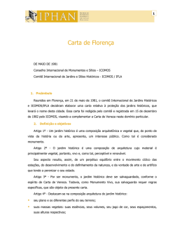 1981 Carta de Floren&ccedil;a