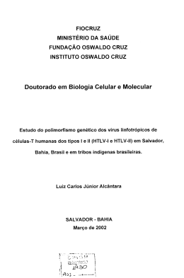 Luiz Carlos Alcantara Junior Estudo...2002 - Arca