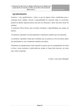 Agradecimentos - Repositório Científico do Instituto Politécnico do