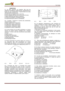 Prof. Ralph 1 EXERC&Iacute;CIOS 01. Os o&aacute;sis aparecem nos desertos