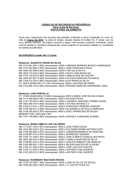 Pauta de julgamento n° 036 a 039 – 04/03/2015