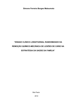 Ensaio cl&iacute;nico longitudinal ra