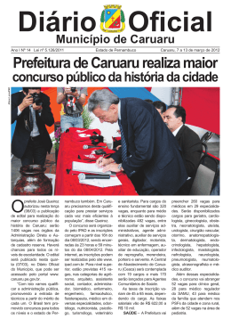 Prefeitura de Caruaru realiza maior