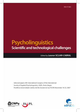 Psycholinguistics: Scientific and technological challenges