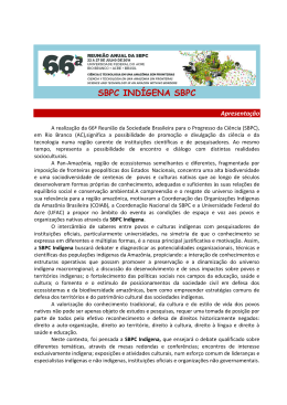 SBPC IND&Iacute;GENA SBPC - Universidade Federal do Acre