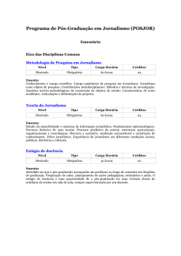 Programa de Pós-Graduação em Jornalismo (POSJOR)