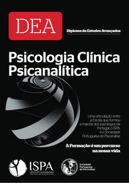 Psicologia Clínica Psicanalítica