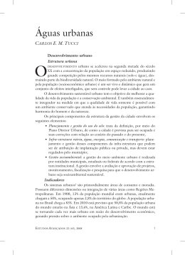 &Aacute;guas urbanas - Rhama Consultoria, Pesquisa e Treinamento