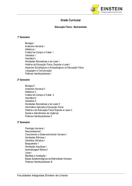 Grade Curricular - Einstein Limeira