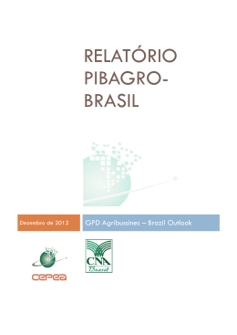 relatório pibagro- brasil - Centro de Referência da Pecuária