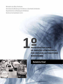 1&ordm; Invent&aacute;rio Nacional de Emiss&otilde;es Atmosf&eacute;ricas por Ve&iacute;culos