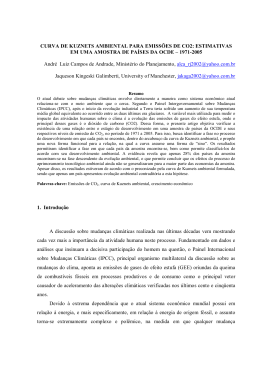 CURVA DE KUZNETS AMBIENTAL PARA EMISS&Otilde;ES DE CO2