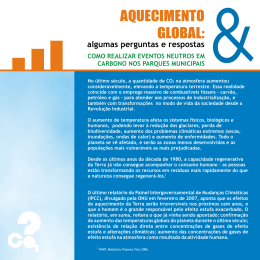 Aquecimento Global - Emiss&otilde;es