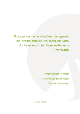 Poupan&ccedil;a de emiss&otilde;es de gases de efeito estufa no