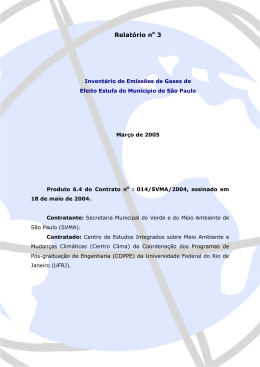 Invent&aacute;rio 2005 - Respira S&atilde;o Paulo