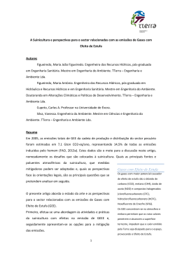 Gases com efeito de estufa - acendeu-se um sinal vermelho